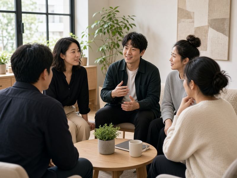 Group circles at Disinpreri Coaching